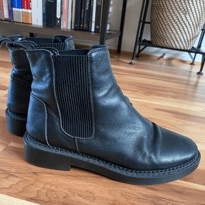 Black chelsea boots